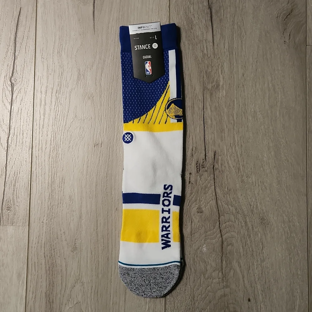 Stance Casual NBA Golden State Warriors Crew Socks -L